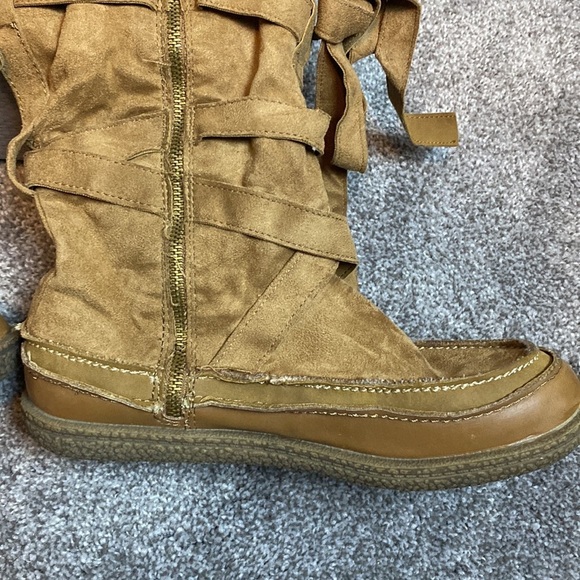 ROXY Tomahawk Women’s Suede Boots Mid Calf Zipper Flat Lined sz 8.5 NEW - Picture 5 of 10